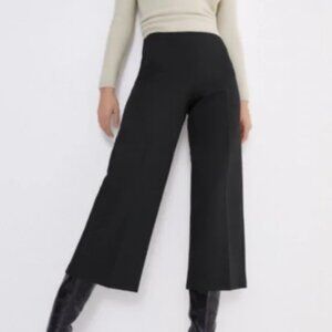 Zara High-Waisted Culotte-Style Cropped Pants